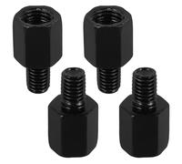 HEMOTON 2 Sets Motorcycle Mirror Mount Adapter Riser Screws with Reverse and Positive Thread Compatible with Rearview Mirrors for Clearer Vision and Performance in Harsh Weather Conditions