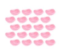 HEMOTON 20 Pcs Artificial Thread Bird Nests for Cold Dish Decoration, Fake Bird Nest Adornments with Pink Color, Creative Desktop and Balcony Ornamental Supplies for Garden and Party Use