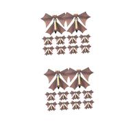 HEMOTON 20 pcs Flying Bat Set for Halloween Stage Props Creative Novelty Tricky Bats for Scary Pranks and Party Gifts Random Colors Random Color
