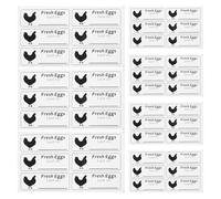 HEMOTON 20 Sheets Assorted Colour Egg Carton Labels Stickers for Eggs and Cans, Self-Adhesive Date Stickers for Easy Identification and Versatile Use, for Home Use and Farmers Markets