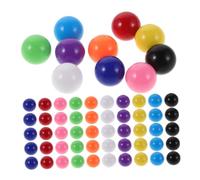 HEMOTON 200PCS Colored Chinese Checker Replacement Balls Plastic Marbles for Family Games Educational Counting and Sorting Beads Visual Stimulation and Cognitive Development