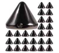 HEMOTON 200pcs Cool Punk Rivet Spikes Kit with Black CCB Cone Studs for Shoes and Clothing, Easy to Use and Versatile Application, for DIY Projects and Crafting a Fashionable Punk
