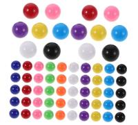 HEMOTON 200pcs Solid Color Marble Balls for Educational Math Games Color Sorting Replacement Balls for Chinese Checkers Marble Run Learning Home Decor and Outdoor Play