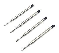 HEMOTON 20pcs Black Gel Ink Ballpoint Pen Refills Metal Tip Replacement for Smooth Writing No-blot Oil Ink Comfortable Solid Construction Easy Swap for Students and Office Use