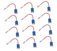 HEMOTON 20pcs Ceramic Light Socket Adapter Wiring Harness with Straight Plug for Car Truck Boat Headlight Fog Light Retrofit Replacement