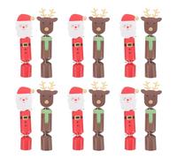 HEMOTON 20pcs Christmas Packing Boxes Reusable Festive Wrapping Small Cases for Candy Storage Party Cookie Boxes Decorative Paper Cases Multi-function Candy Party Accessories