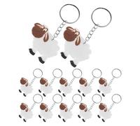HEMOTON 20pcs Cute Lamb Keychains Farm Theme Bag Charms Cartoon Animal Pendants for Birthday Goodie Stuffers Classroom Rewards Party Favors Zoo Barnyard Decoration