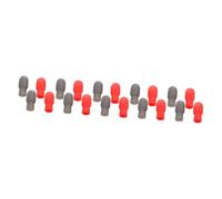 HEMOTON 20pcs Drumstick Caps Noise-reducing Tips for Practicing Drummers Mute for Quiet Practice and Improved Rhythm