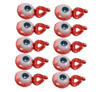 HEMOTON 20pcs Inflatable Halloween Wrist Balloons Foil Eyeball Hand Bands Party Decorations for Halloween Festival Birthday Holiday Celebration