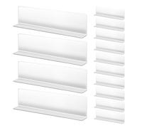 HEMOTON 20pcs L Shaped Plastic Commodity Shelf Divider for Retail Shelves