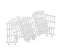 HEMOTON 20Pcs Miniature Farm Model Fence Set Small White Doll House Mini Fence Decorative Landscape Ornament for DIY Tabletop Scene