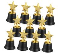 HEMOTON 20Pcs Miniature Trophy Five Plastic Award Trophies for Sports Events Classroom Supplies and Giving