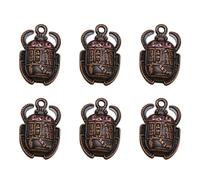 HEMOTON 20pcs Pendant Charm Ancient Egypt Crystal Alloy | Purple, Delicate Simple Stylish Design, for Anklet and Dangle Use, Cellphone Decorative Accessory