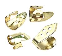 HEMOTON 20pcs Professional Guitarist Kit Metal Guitar Picks Acoustic Guitar Accessories Fingertip Protectors Thumb Picks for Banjo Ukulele
