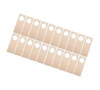 HEMOTON 20pcs Wooden Door Signs Blank Hanging Door Knob Plaques for Home Decoration and Hospitality Settings, Smooth Surface Wood Craft Plaques to Stimulate Imagination