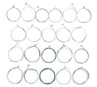 HEMOTON 21pcs Guzheng Strings Kit Multipurpose Metal Wire Replacement Strings for Guzheng 1-21 Acoustic Instrument Parts for Accessories