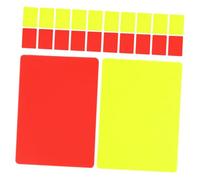 HEMOTON 22pcs Football Referee Cards Glossy Red Yellow Penalty Cards High Visibility Soccer Judge Kit for Professional Match Training Sessions