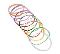 HEMOTON 24pcs Adjustable Puppy Id Collars Lightweight Soft Whelping Dog Bands for Newborn Puppies and Kittens Comfortable Identification Bands with Vibrant Colors for Outdoor Safety and