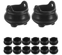 HEMOTON 24Pcs Mini Cauldron Witch Pot Halloween Miniatures Dollhouse Accessories for Party Decoration Micro Landscape