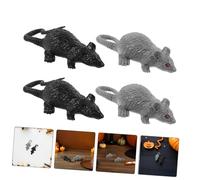 HEMOTON 24pcs Realistic Fake Mouse for Halloween Party Decorations Simulated Mice with Lifelike Details Portable Lightweight Creepy Rat Props for Indoor Outdoor Pranks and Fun Interactions