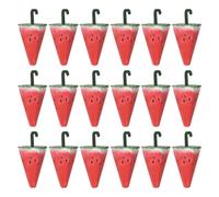 HEMOTON 25 Pcs Lovely Watermelon Umbrella Candy Boxes Paper Storage Box for Party and Shower, Easy to Carry for Storing Sweets a Gorgeous Design
