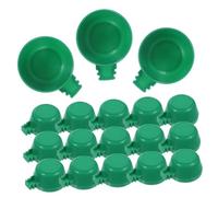 HEMOTON 25pcs Small Plastic Bird Bowls for Cage Feeding Parrot Food Holder and Water Dispenser Hanging Bird Feeder Dish Set for Parakeets