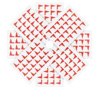 HEMOTON 288pcs Red Flag Self Adhesive Labels Stickers for Office and School Use, Sturdy Adhesive Sticker Sheets for Organizing Work Plans and Marking Documents