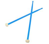 HEMOTON 2pairs Double-end Drum Sticks Drumsticks Mallets Percussion Instrument Accessory for Stage Performance Made of Felt and Nylon Practical Drum Stick for Students and Music
