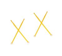 HEMOTON 2pairs Felt Drumstick Double-end Jazz Drum Sticks for Portable Percussion Use Lightweight Nylon Music Drumsticks as Practical Accessories