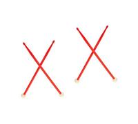 HEMOTON 2pairs Nylon Drum Stick Double-end Drumstick for Practice Percussion Stick for Beginners Felt Drumsticks for Drumline Musical Drum Supply Accessory