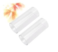 HEMOTON 2pc Glass Guitar Slide Medium Bottleneck Glass Slide for Standard Guitar for Fingerstyle Playing and Blues Music Performance
