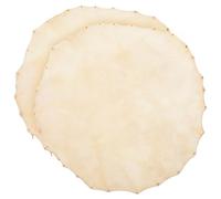 HEMOTON 2pcs 30cm African Drum Covers Buffalo Leather Replacement Drum Heads Accessories for Djembe