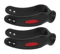 HEMOTON 2pcs 8-inch Wheelchair Front Caster Fork Arm Replacement with Dustproof Cover, Wheelchair Fork Caster Spare Parts Kit for Mobility Aid Repair and Maintenance