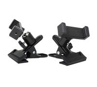 HEMOTON 2pcs Acoustic Guitar Phone Stand Magnetic Clip Rotation Guitar Phone Holder for Live Broadcast Easy to Use