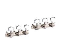 HEMOTON 2pcs Acoustic Guitar Tuning Key Pegs Metal Square Button A Guitar Tuning Pegs Use in String