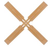 HEMOTON 2pcs Adjustable Bamboo Drawer Divider Organizers for Kitchen and Home, Retractable Simple Design Drawer Separators for Separated and Sorted Storage, Convenient to Use