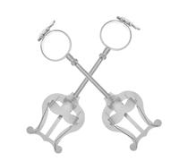HEMOTON 2pcs Adjustable Clarinet Music Clip Lyre Music Holder for Marching Band Trumpet Accessory Clamp