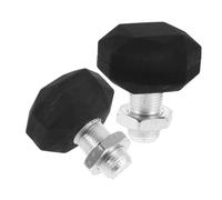HEMOTON 2pcs Adjustable Rubber Roller Skate Stoppers for Inline and Double Row Skates Non-slip Brake Heads for Control Indoor and Outdoor Surfaces Replacement Parts for Stable