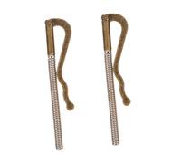 HEMOTON 2pcs Alloy Money Clips Lightweight Banknote Holders with Spring Design Prevent Slipping Credit Card Clips for Secure Everyday Use