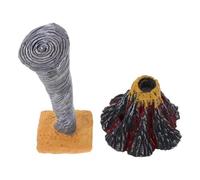 HEMOTON 2Pcs Artificial Eruption Volcano and Tornado Model Realistic Natural Disaster Science for Educational Exploration at Home School Classroom Stem Learning Aid