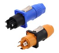 HEMOTON 2pcs Aviation Cable Connector Pin Socket Heavy-duty Weatherproof Speaker Power Connector for Industrial Wiring