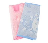 HEMOTON 2pcs Baby Cooling Seat Cushion Mat for Stroller Ice Silk Blue Pink Non-Woven Fabric Carriage Liner Soft Breathable for Comfortable Travel
