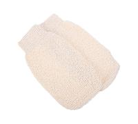 HEMOTON 2pcs Bamboo Fiber Exfoliating Gloves Body Massage Towel Bath Scrubber for Arms Legs Back Reusable Shower Accessories to Remove Dead Skin and Promote Skin Renewal