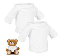 HEMOTON 2Pcs Bear Doll Clothes Pure Cotton Short Sleeve Doll Costume Reusable Decorative Outfit for Imaginative Play and Parenting Practice