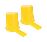 HEMOTON 2pcs Bee Water Feeder for Beekeeping Capacity Round Hive Top Drinking Bowl Portable Plastic Beehive Water Dispenser for Garden Bees Drowning Prevention Design Essential Beekeeping