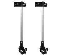 HEMOTON 2pcs Bike Sun Umbrella Stand Holder Metal Bracket for Electric Bicycle Scooter Multipurpose Hands Use During Outdoor Parties Events