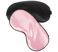 HEMOTON 2pcs Breathable Imitation Silk Sleep Mask Portable Travel Eye and Men Light-Blocking Contoured Fit for Comfortable Naps for Office Home Flights and Hotels