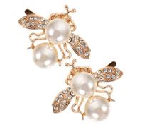 HEMOTON 2pcs Bridal Wedding Shoe Clips Bumblebee Decorative Buckles Lightweight Multifunctional Accessories for Shoes Hair Bags Coat Styling and Party Decoration