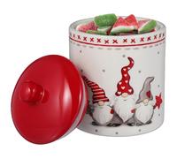 HEMOTON 2Pcs Ceramic Christmas Tea Storage Jar Airtight Candy Container Grain Holder Decorative Teapot Canister for Loose-leaf Tea Xmas Storage
