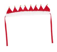 HEMOTON 2pcs Christmas Pet Collar Scarf with Bell Breathable Cozy Xmas Neck Ring for Dogs and Cats Festive Holiday Accessory to Enhance Cuteness and Capture Memorable Photos